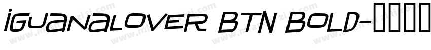IguanaLover BTN Bold字体转换